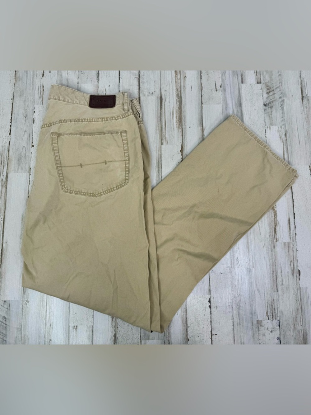 Polo Ralph Lauren Jeans Mens 38Tx34 Tan Denim Regular Straight